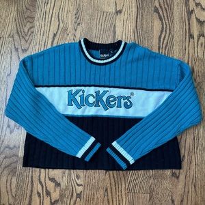 Knickers crew neck color block sweater size Medium